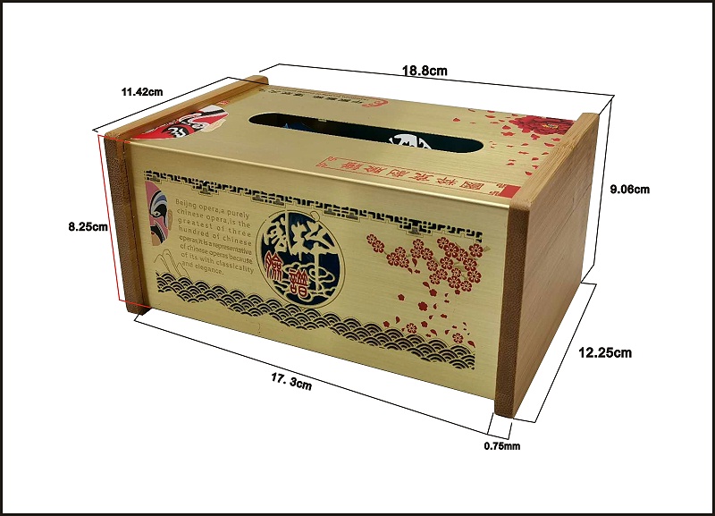 中国风摆件金属缕空纸巾盒高档抽纸盒