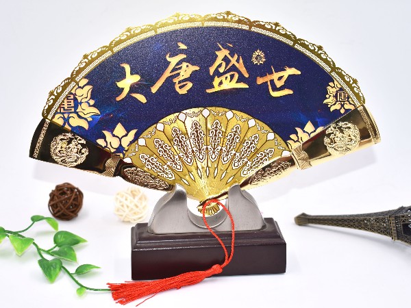 免费设计_定制_大唐盛世工艺金扇样版