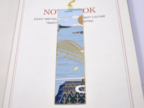 免费设计_定制_珐琅建筑画金属书签样版 免费设计_定制_珐琅建筑画金属书签样版