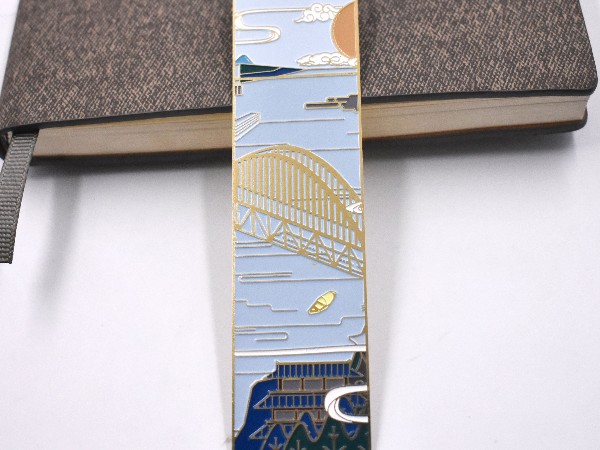 免费设计_定制_珐琅建筑画金属书签样版 免费设计_定制_珐琅建筑画金属书签样版