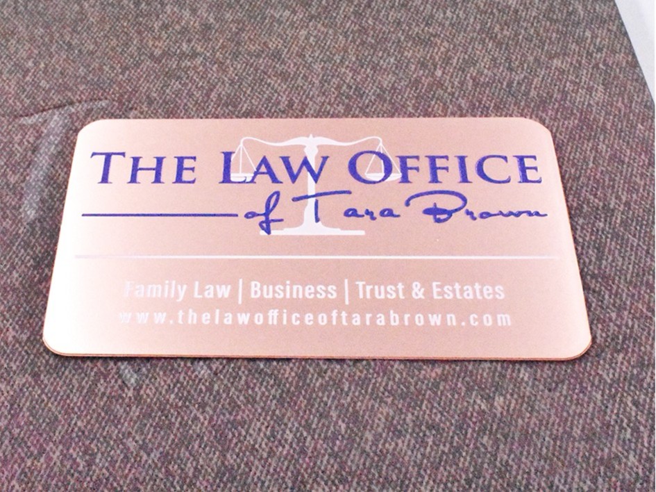 免费设计_定制_玫瑰亮金拉丝金属名片样版