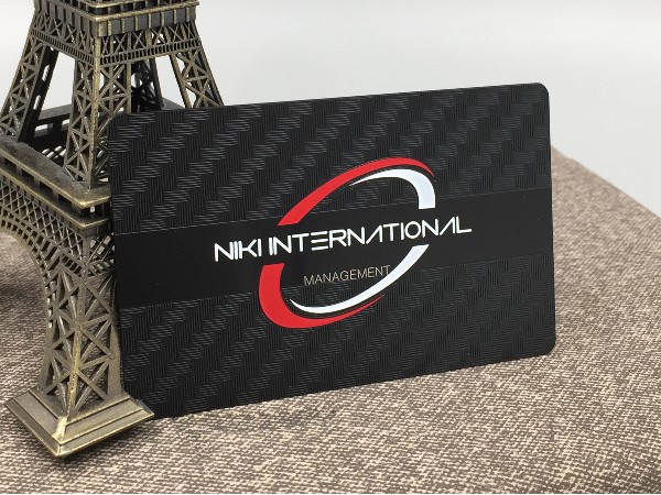 腐蚀底纹黑色贵宾卡定制