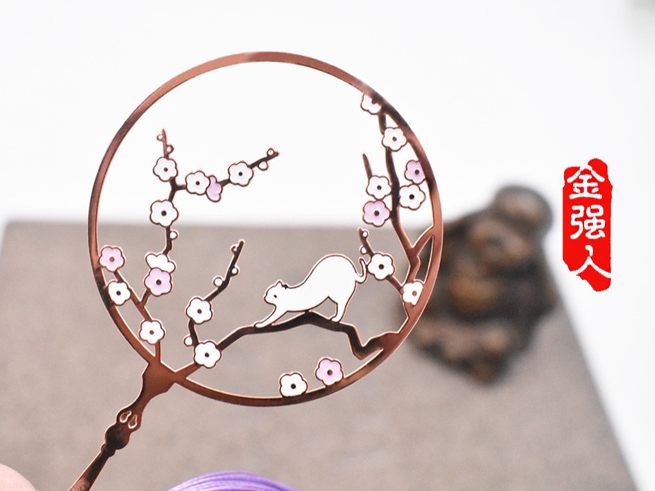 免费设计_定制_创意镂空卡通金属书签样版 免费设计_定制_创意镂空卡通金属书签样版