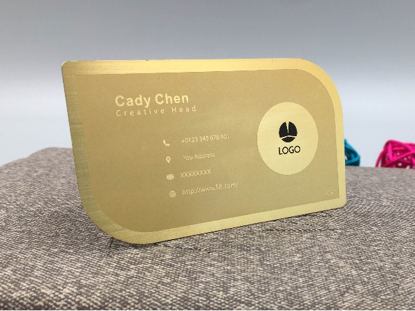 免费设计_定制_铜材腐蚀金色拉丝名片卡样版 免费设计_定制_铜材腐蚀金色拉丝名片卡样版