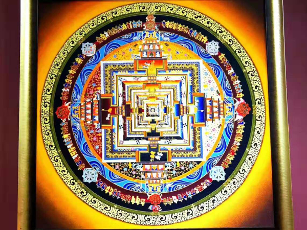 免费设计_定制_岩彩金丝珐琅手工掐丝画样版