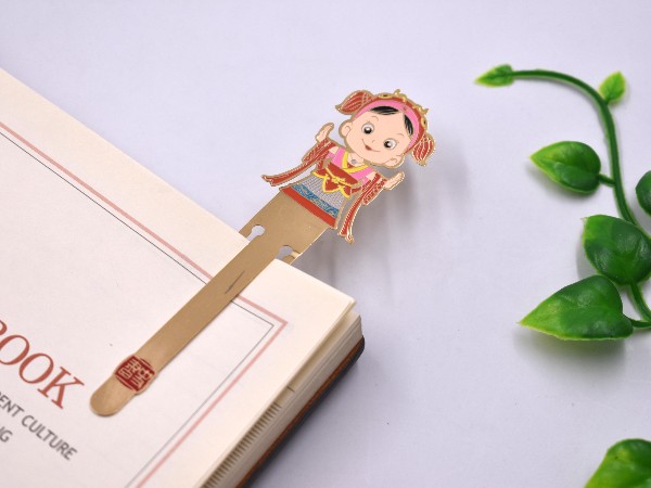 免费设计_定制_吉祥人物金属书签样版 免费设计_定制_吉祥人物金属书签样版