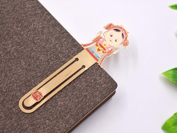 免费设计_定制_吉祥人物金属书签样版 免费设计_定制_吉祥人物金属书签样版