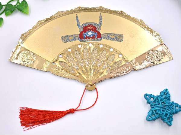 官·步步高升工艺金扇定制 官·步步高升工艺金扇定制