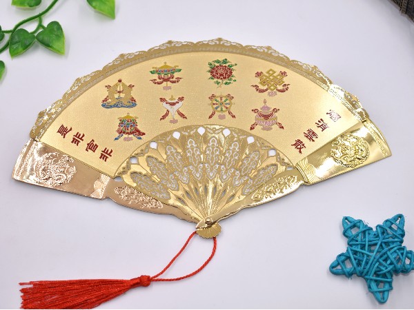 官·步步高升工艺金扇定制 官·步步高升工艺金扇定制