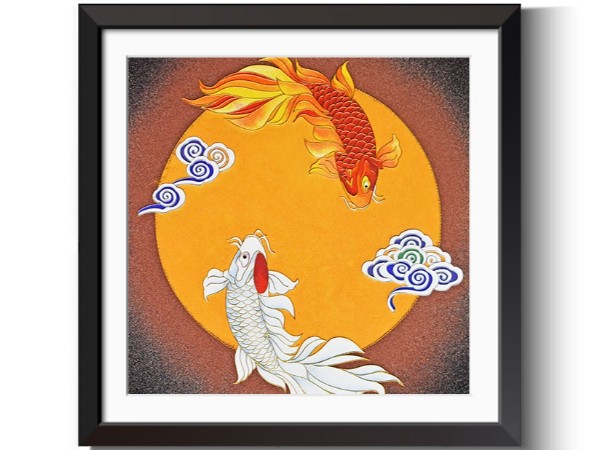 免费设计_定制_动植物手工金属掐丝画样版 免费设计_定制_动植物手工金属掐丝画样版