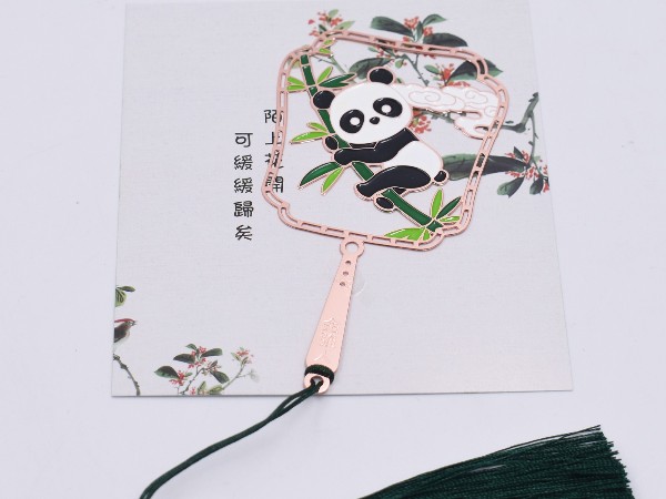 免费设计_定制_熊猫金属书签样版 免费设计_定制_熊猫金属书签样版