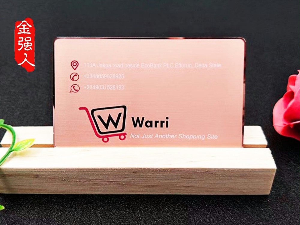 免费设计_定制_玫瑰亮金电镀欧式金属名片样版 免费设计_定制_玫瑰亮金电镀欧式金属名片样版